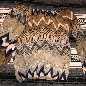 No shoulder woman’s blouse